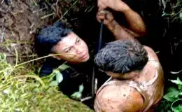 Rescatan con vida de un pozo de 50 metros de altura a Ariel Palacios Jarquín