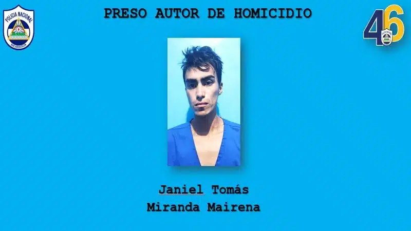 Policía presentó a Janiel Tomás como autor del homicidio en perjuicio de Kevin Antonio Granados