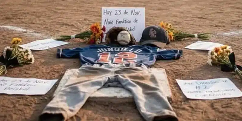 Niño amante del béisbol murió al impactor su cabeza en un poste del tendido eléctrico cuando viajaba en un bus