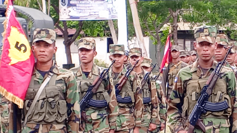 Tropas del Quinto Comando Militar. 