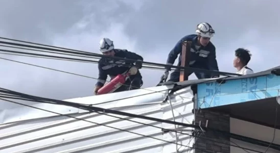 Con quemaduras en su cuerpo resultó el joven Roger Méndez Godoy al recibir una descarga eléctrica