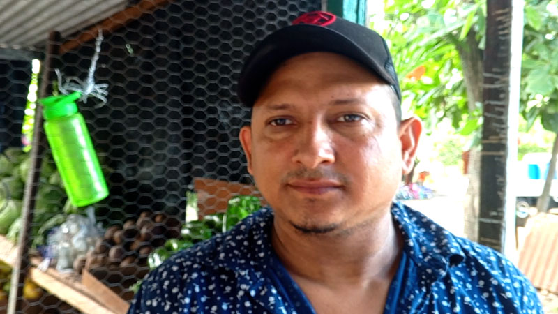 Leyner Antonio Espinoza, comerciante de Juigalpa.