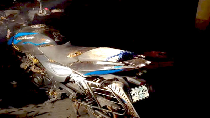 La Motocicleta en la que viajaba el ahora fallecido-Foto cortesía de TN8.