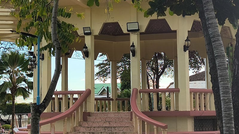 Kiosco ubicado en el Parque Central de Juigalpa.