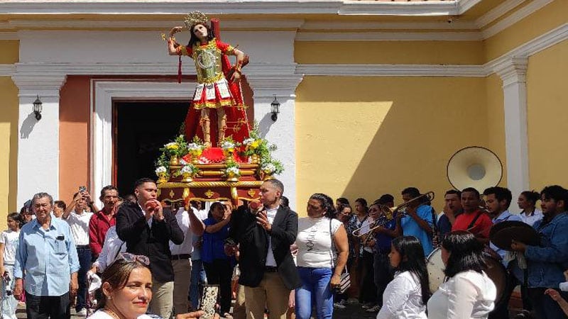 La milagrosa imagen de San Sebastián de Acoyapa. 