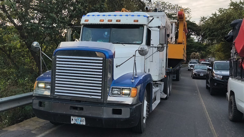 Rastra que trasladaba un generador de energía. 