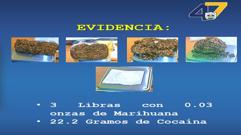 Evidencias ocupadas por oficiales de la Policía de Chontales. 
