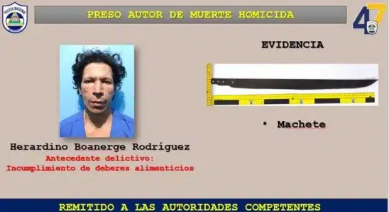 Capturan a Herardino Rodríguez, quien le arrebató la vida de un machetazo a Denis Antonio Mejía