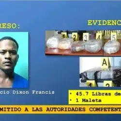 En Muelle de los Bueyes agentes policiales incautaron 45 libras de Marihuana