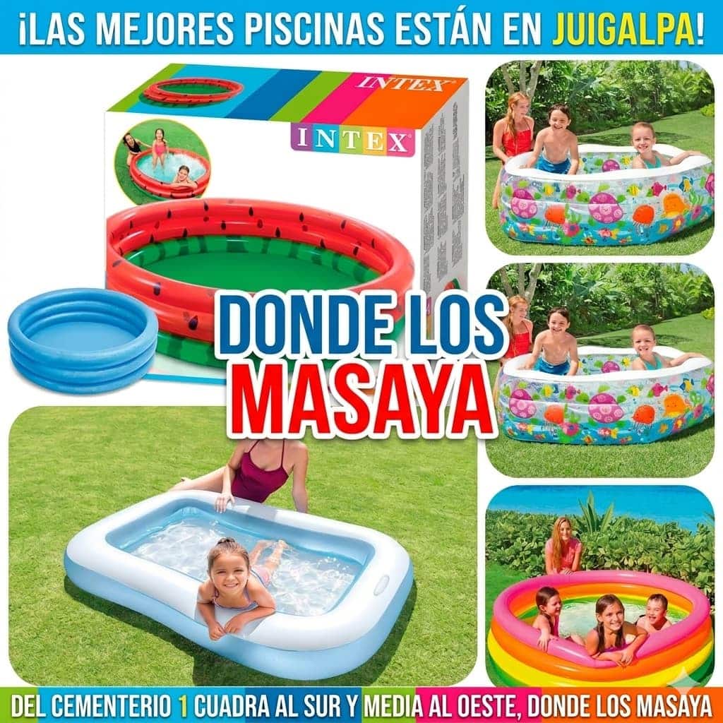 Las mejores piscinas solo donde Los Masaya, en Juigalpa. 