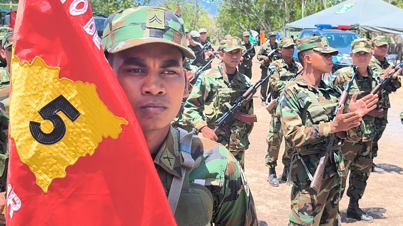 Tropas del Quinto Comando Militar. 