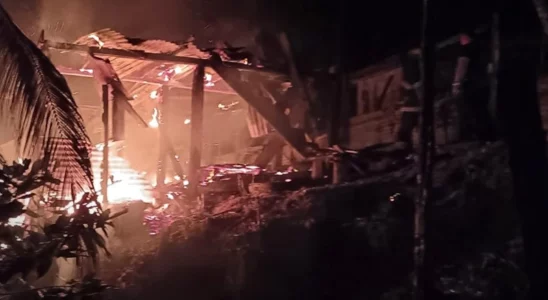 Voraz incendio redujo a cenizas humilde vivienda ubicada en el barrio San Pedro de Bluefields