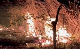 Quemas de pastizales en Juigalpa encendieron alertas en semana santa