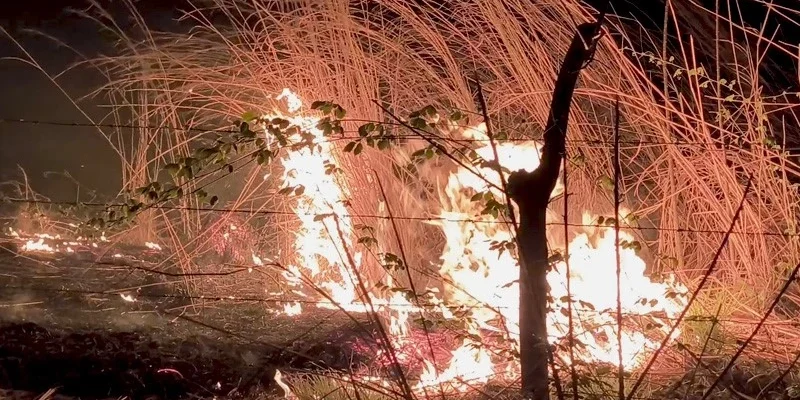 Quemas de pastizales en Juigalpa encendieron alertas en semana santa