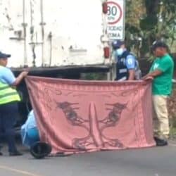 Accidente en la entrada principal a Villa Sandino dejó a un motociclista muerto