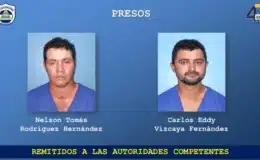 Oficiales de la Policía de Chontales capturaron en Juigalpa a dos sujetos con 4 tacos de cocaína