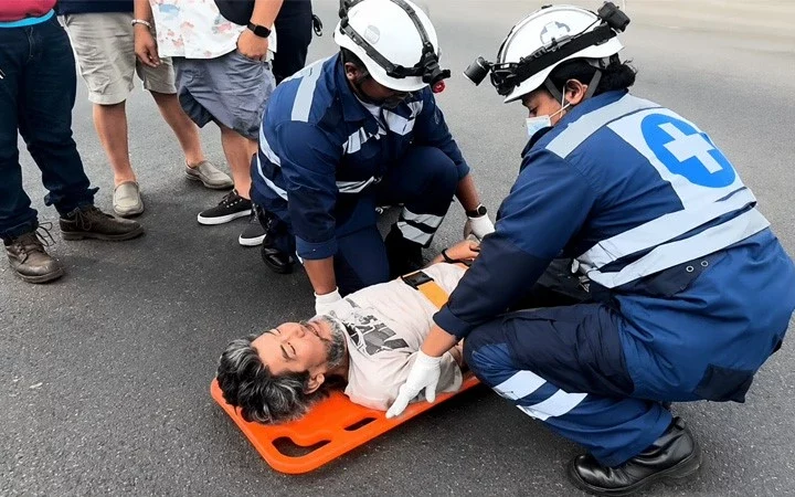 Ebrio peatón fue atropellado por una camioneta en la entrada a Juigalpa