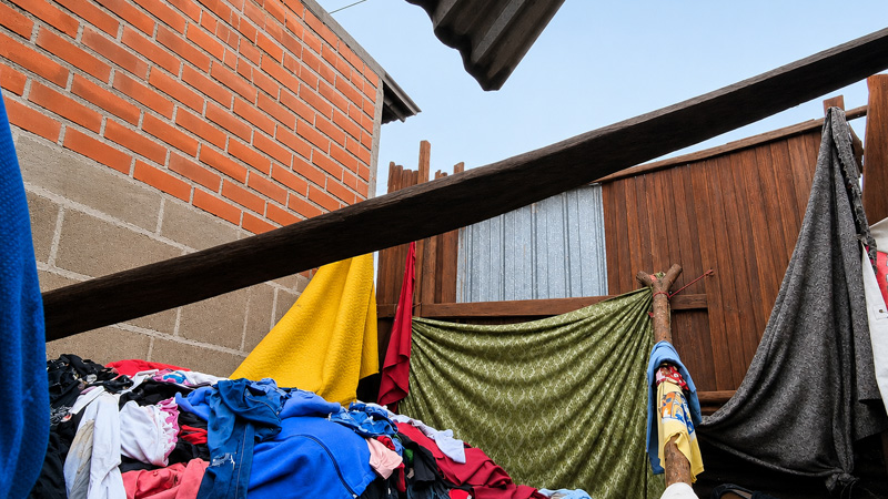 Caída de techo en vivienda de Juigalpa. 