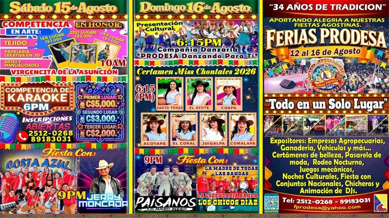 Ferias Prodesa va del 12 al 16 de agosto y estimulará la economía de la región central