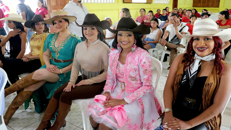 Candidatas a Miss Chontales. 
