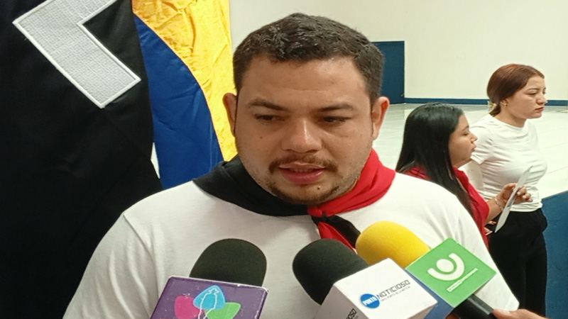 Hasel Aguilar, coordinador de la Juventud Sandinista en Chontales.