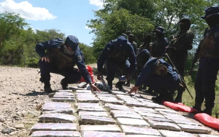 En Somotillo, tropas combinadas Tropas del Ejército incautaron 150 tacos de cocaína